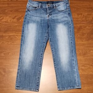 Lucky Brand Easy Rider Crop Blue Jeans
